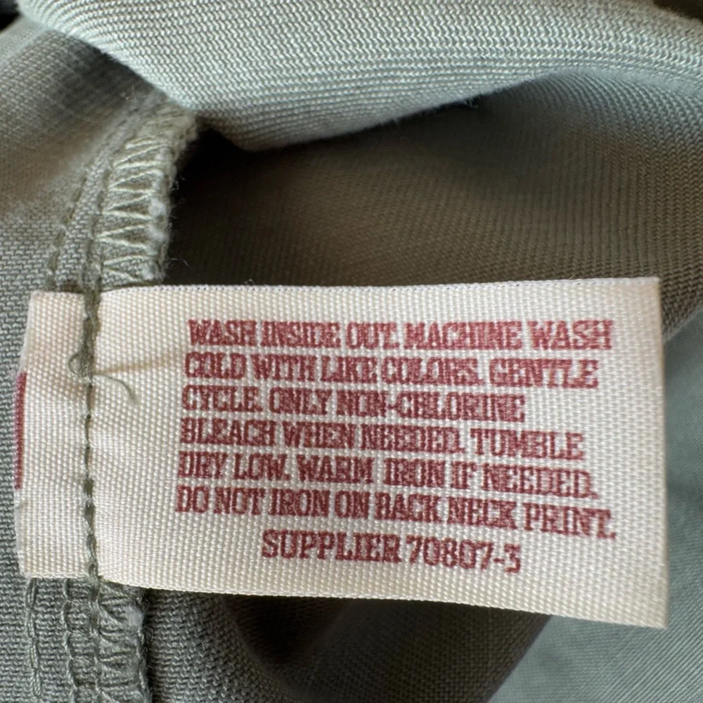 Arizona Jeans Co. Women’s Olive Green Button Down Shirt/Shacket with Patches Med - Picture 7 of 8